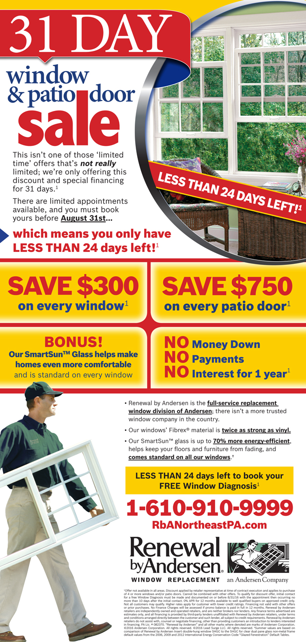 Andersen Windows 31-day Sale