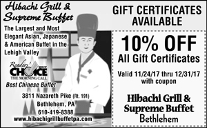Hibachi Grill Supreme Buffet Bethlehem