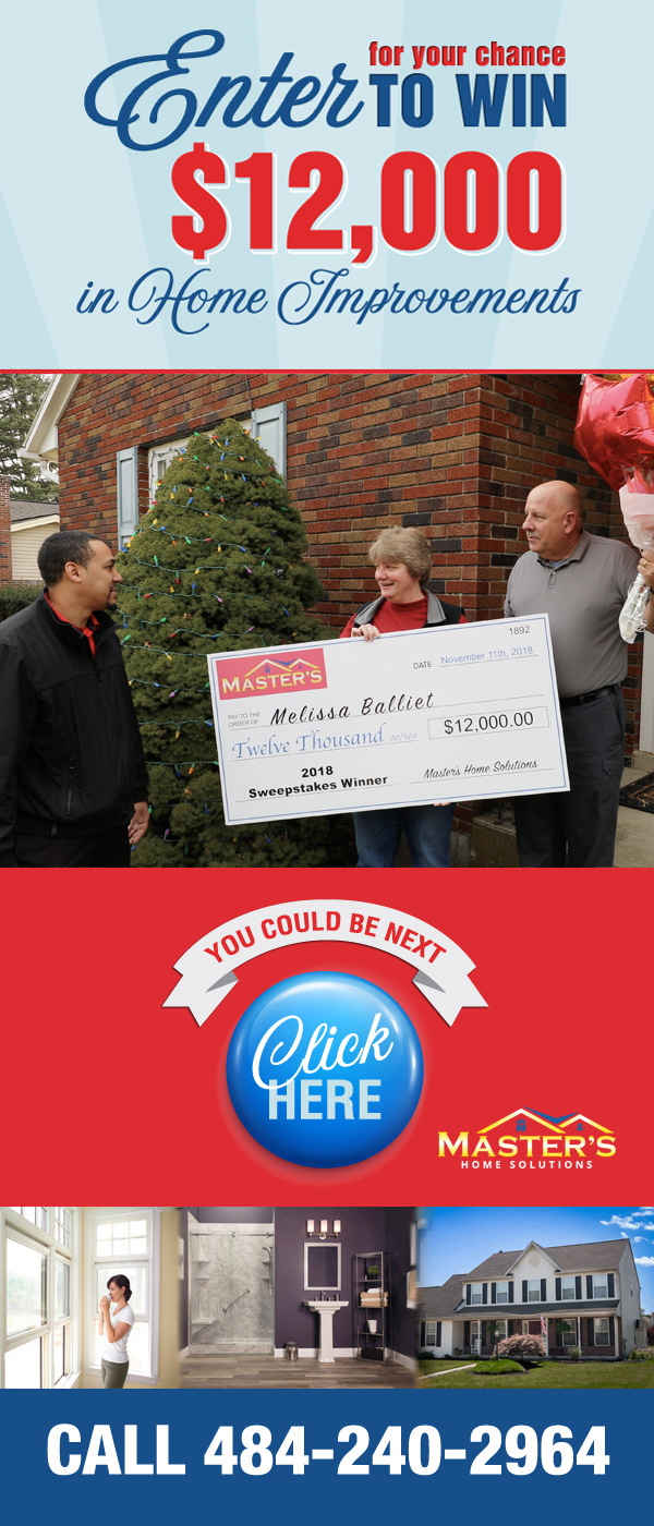Enter for your chance to to win $12,000 in home improvements
