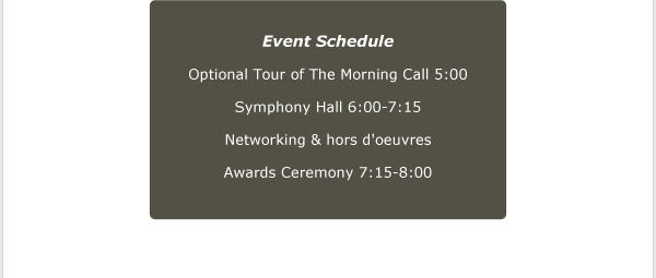 Event Schedule