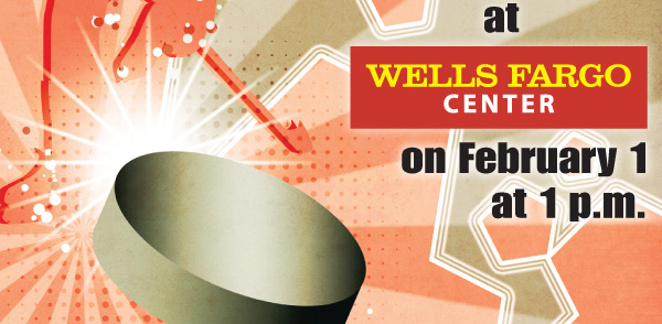 at Wells Fargo Center on February 1st at 1pm
