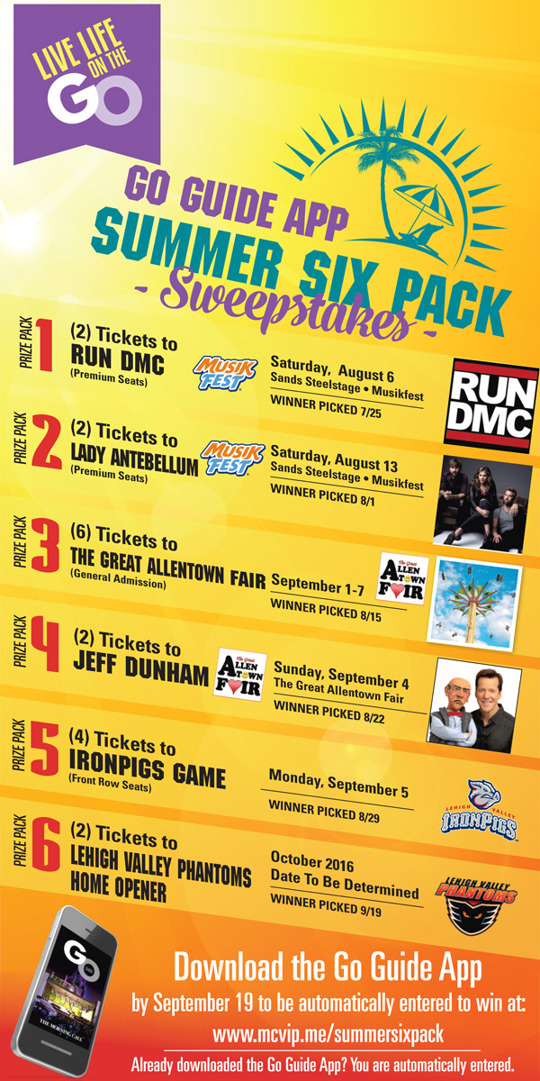 Go Guide App Summer Six Pack Sweapstakes