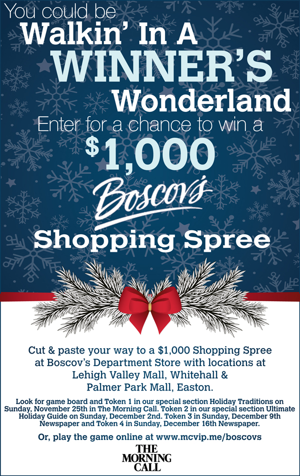 Boscov'S $1,000 Shopping Spree Holiday Token Collect